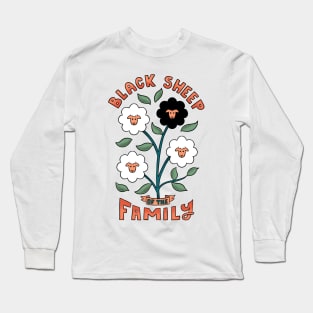 Black sheep flower Long Sleeve T-Shirt